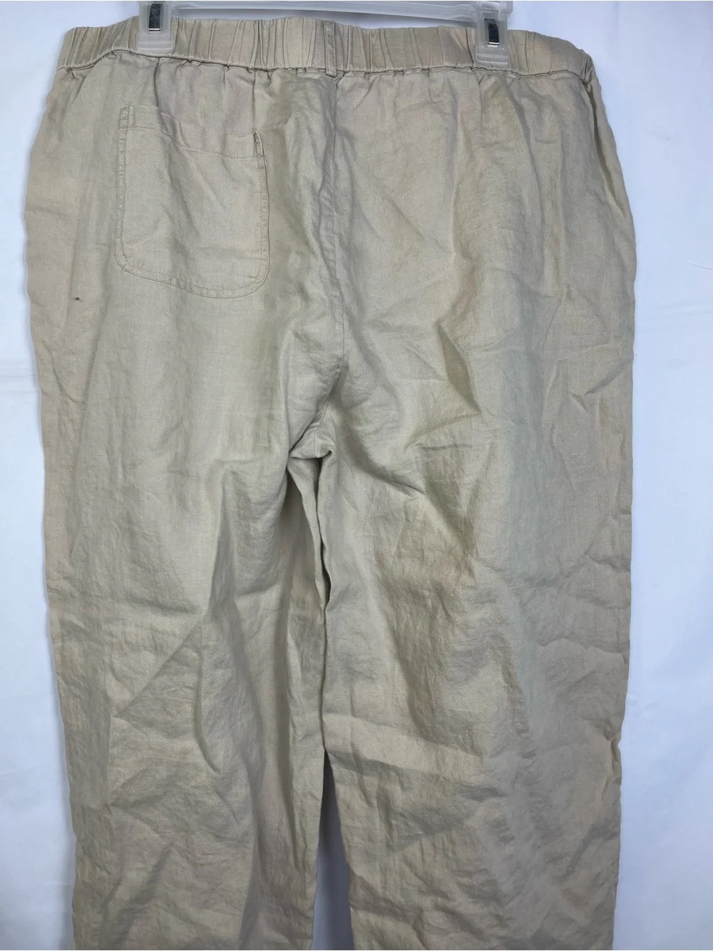Quince European Linen Wide Leg Pant Sz XL Driftwood 100% Linen Coastal Granola